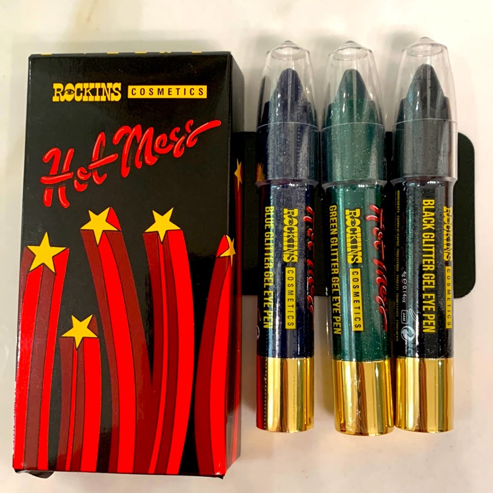 Rocking Cosmetics Hot Mess Threesome Glitter Gel Pens